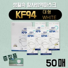 CJC (1+1) 생활속 황사방역마스크 KF94, 1box