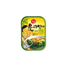 샘표우리엄마 깨끗한깻잎 기타반찬통조림, 70g, 80개