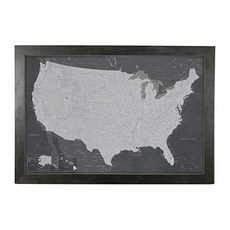 폭풍우 치는 꿈 소박한 검은 프레임 여행지도 (Rustic Black), Rustic Black, Rustic Black