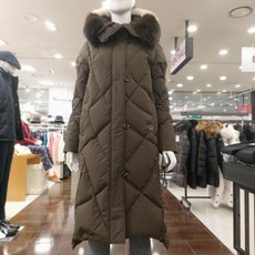 디즈니골프 골프 웨어 여성 겨울 아주 따뜻한 구스다운 롱 패딩 점퍼