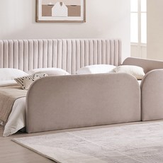 [삼익가구]더문 침대 전용 풋보드 1EA(Q)(침대주문시 배송가능), 오트밀