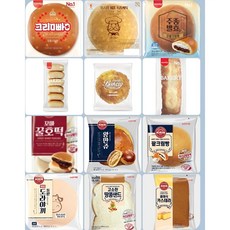 삼립빵랜덤 롯데빵모음 삼립빵 인기제품 모음12봉 (한박스), 100g, 12개