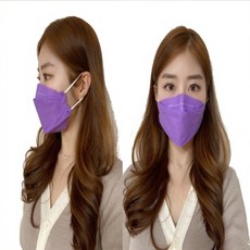 이쁜 컬러 마스크 6종 귀가 안아픈 귀가 편안한 마스크 핑크색 보라색 민트색 블루색 마스크, 화이트(30매)