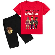 [모숭상]로블록스 ROBLOX 아동 8색 반팔티+반바지세트 도안G, 블루