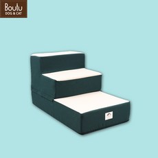  [국내생산] 보뚜펫 강아지 논슬립 계단 스텝 강아지계단 보뚜 애견 반려견 침대 발판 슬개골탈구 사다리, 보뚜펫 스텝 - 다크그린 