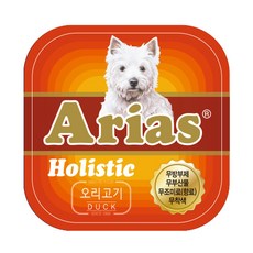 아리아스 홀리스틱 애견사각캔 오리고기 3box(48개), 48개, 100ml