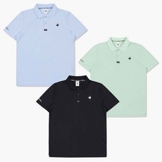 르꼬끄 공용 데일리 폴리소재 기능성 반팔 카라티(흡습속건) QO123TTS31 (BLK BGN HBL)