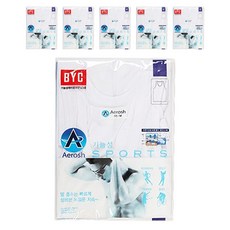 BYC 에어로쉬 스포츠 조끼런닝 5매세트