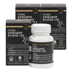 자연해답 프로테오글리칸 콘드로이친 1200, 3박스, 60정