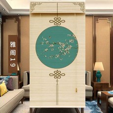 산수화 롤스크린 대나무 한식당 창문 1 대형 커튼, 협정 19(100cmx100cm) 맞춤제작
