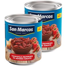 산마르코스 치폴레 페퍼 통조림 캔 대용량 794g 2개 San Marcos Chipotle Peppers