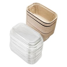 Shinil Home Baking Mart 迷你牛皮紙蓬鬆模具 50p + 蓋子 50p 套裝, 單色, 1組