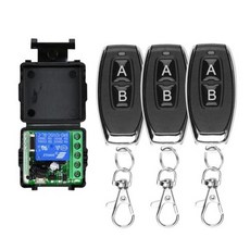 문짝 전자기 잠금용 릴레이 리시버 및 2CH 송신기 433Mhz 리모컨 무선 스위치 DC 12V 1CH RF 10A, 4) 1receiver 3remote, 1개, 5) 1receiver 3remote