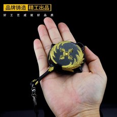 배틀그라운드 장난감 소품 제다이 치킨 장비 장난감 조이스틱 키링 열쇠고리 키체인, 9.5CM 골드 킬 팬