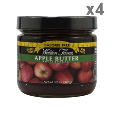 월든팜 0 제로 칼로리 애플버터 스프레드 잼 340g (4개) Walden Farms Fruit Spread Apple Butter, 4개