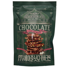 피코크 헤이즐넛 모카 바크씬 리얼 밀크 초콜릿 260g
