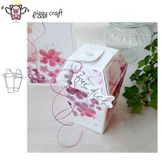 돼지 공예 금속 절단 다이 컷 금형 3D 선물 상자 스크랩북 종이 칼 블레이드 펀치 스텐실, [01] Bz-13-6