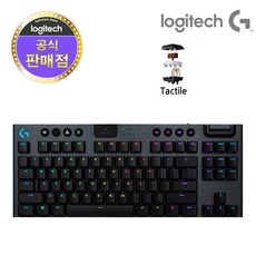 로지텍코리아 G913 TKL 텐키리스 무선 RGB 기계식게이밍, 블랙, G913TKL_텍타일(갈축)