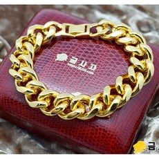 굵은체인14k골드컬러목걸이와팔찌