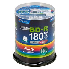 Verbatim BD-R 25GB VBR130RP100SV4 바베이텀 1회 녹화용 블루레이 디스크 100장