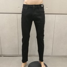 겟유즈드 GU# 남성 겨울 기모 블랙 로우 일자슬림핏 스판 청바지