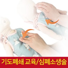 써니 영유아 인공호흡 심폐소생술 마네킹 기도폐쇄 영유아 CPR 실습교육용 모형, 기도폐쇄 교육, 1개