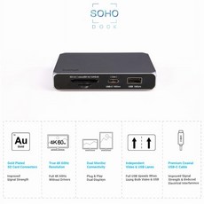 usb 멀티 허브 포트 CalDigit USB-C SOHO 도크 확장 도크 허브 허브, 단일상품