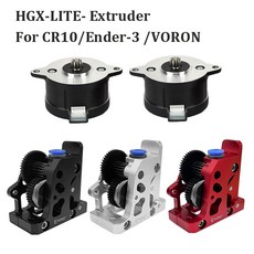 듀얼 3 기어 Ender 고속 3D 기어 VORON 압출기 경화강 모터 프린터 HGX-LITE-압출기 감속 CR10 부품, 3)Black Extruder, 없음