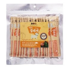 이맛이 설레개 연어피부 피모 20p 강아지 간식, 단품없음