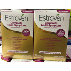 [사은품선택] 에스트로벤 갱년기 여성용 메노포즈 개선 84정 Estroven Complete Multi-Symptom Menopause Relief 84 CapS -2개 SET, 챱스틱(랜덤) 1개, 84정, 2개