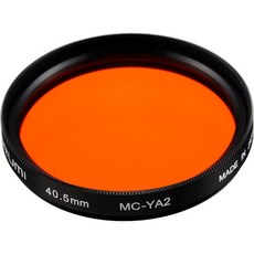 마루미 105354 카메라 필터 YA2 W 1.5인치39mm 흑백 사진용, 40.5mm, black (black 19-3911tcx), 1개