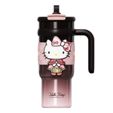 산리오 텀블러 900ml, 1개, 900ml 헬로키티 암홍 1개, 900ml 헬로키티 암홍