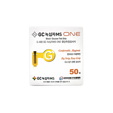 녹십자MS ONE 스트립 1박스(50매) 측정 검사지 체크지 혈당 당뇨 당_이끌림케어출고, 1개, 50개입