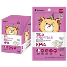 웰킵스 황사방역마스크 KF94 초소형, 1개, 425개