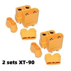 Amass XT90 XT90H XT90 커넥터 스파크 방지 암수 모터 어댑터 배터리 ESC 및 충전기 리드 RC 자동차 트럭용, 1개