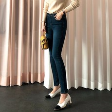 네스파 챔 기모 본딩 청바지 여성 밴딩 스키니진 빅사이즈
