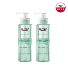 [유세린] 더모퓨리파이어 오일컨트롤 클렌징 젤 200ml 1+1, 2개