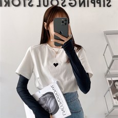 해남길 여름 얇은 타입 여성 운전 실얼음 팔뚝용보호대 솔리드 무지 팔토시 베일