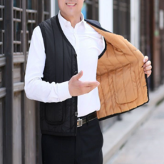 겨울 아빠 필수템 기모 패딩 조끼