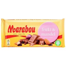 Marabou 마라보우 프룻 앤 아몬드 밀크 초콜릿 200g 3팩, 3개