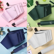 준성 모던 암막 접이식 초경량 수동 3단우산