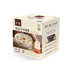 본죽소고기야채죽