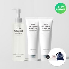 [증정/라운지전용] 주미소 베스트 클렌징 SET (클렌징오일 200ml+클렌징폼 120gx2개) (+세안밴드+만두가방 증정) 160950, 1개