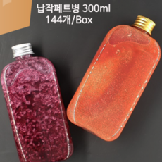 신영에프엔디 300ml 납작 사각보틀 더치병 밀크티병 200개 캡포함