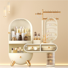 락키홈즈 특대형 3단 화장품 정리함 1개 상품 이미지