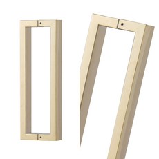 강화도어손잡이 GS191 골드무광 정면 센터1000x40x20mm, 1개
