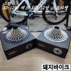 스램 XG-1290 레드 AXS 12단 레인보우 스프라켓 카세트 / 돼지바이크, 실버 & 10-26T, 1개