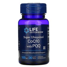 Life Extension Super Ubiquinol CoQ10 with PQQ 라이프익스텐션 슈퍼 유비퀴놀 코큐텐 30캡슐, 30정, 1개 - ubiquitiu6-pro