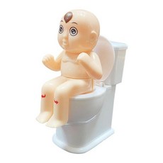 LOL-FUN 고전적인 물총 오줌 소년 장난감 스푸그 재미 있은 아이 화장실 스프레이 백색, 1개, 01 흰색