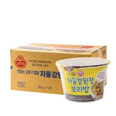 오뚜기 차돌 강된장 보리밥 컵밥, 280g, 24개